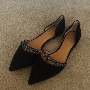 J. Crew pointy black flats